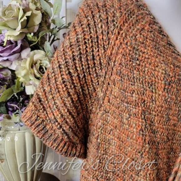 Chico's Katrina Chain Link Hardware Fringe Open Cardigan Size 1=M/8 - Picture 6 of 15